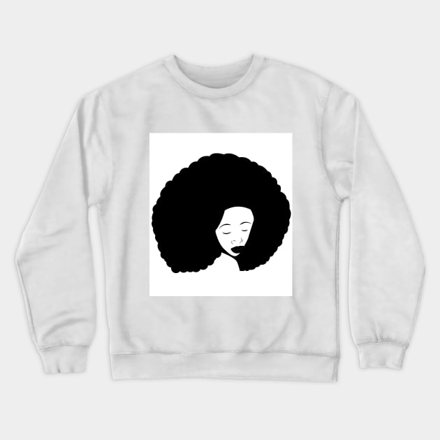 Black and white woman with African heritage Crewneck Sweatshirt by Spinkly